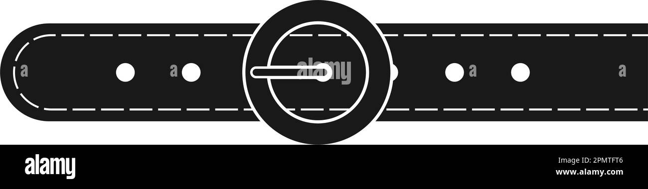 disegno illustrativo dell'icona della cintura di abbigliamento Illustrazione Vettoriale