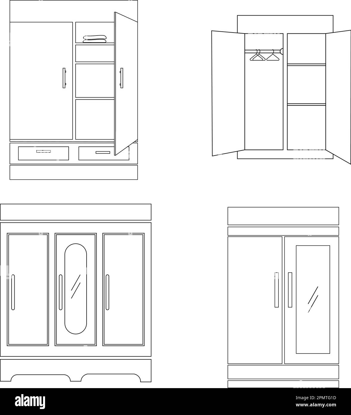 disegno di illustrazione vettoriale dell'icona del guardaroba Illustrazione Vettoriale