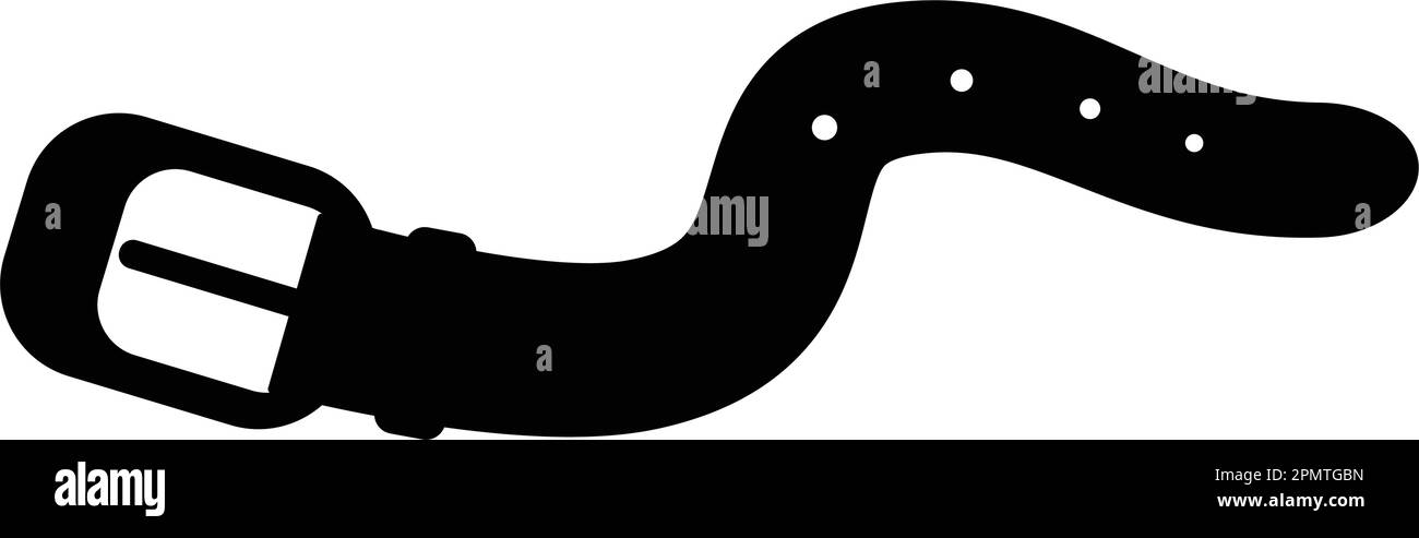 disegno illustrativo dell'icona della cintura di abbigliamento Illustrazione Vettoriale