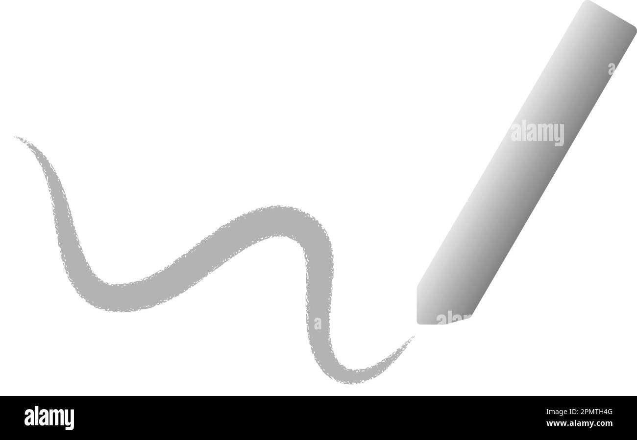 disegno dell'illustrazione vettoriale dell'icona gesso Illustrazione Vettoriale