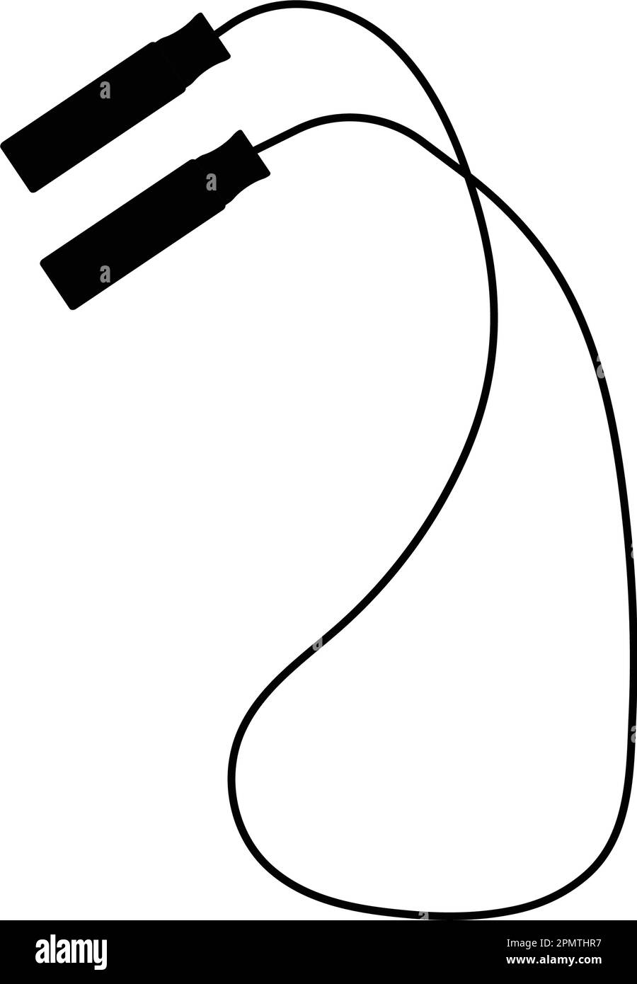 jump corda vettore icona illustrazione semplice design. Illustrazione Vettoriale