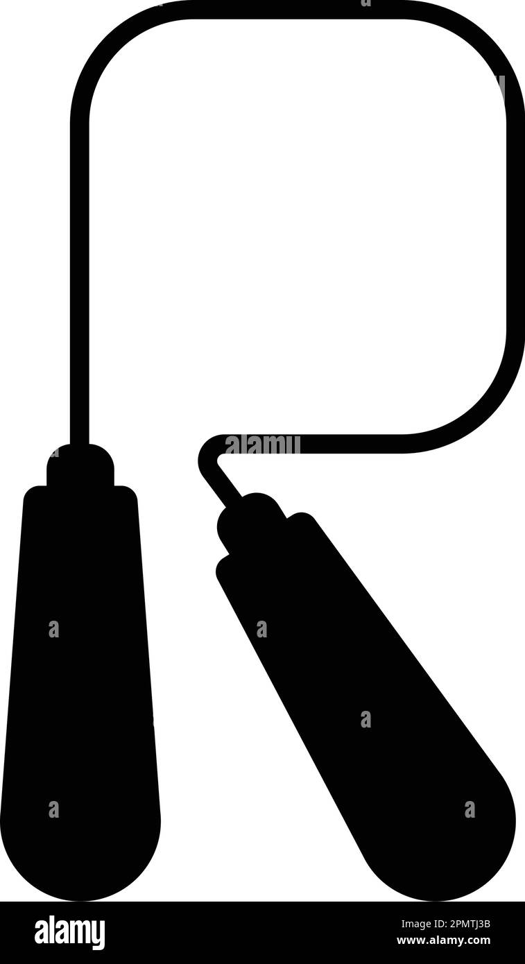 jump corda vettore icona illustrazione semplice design. Illustrazione Vettoriale