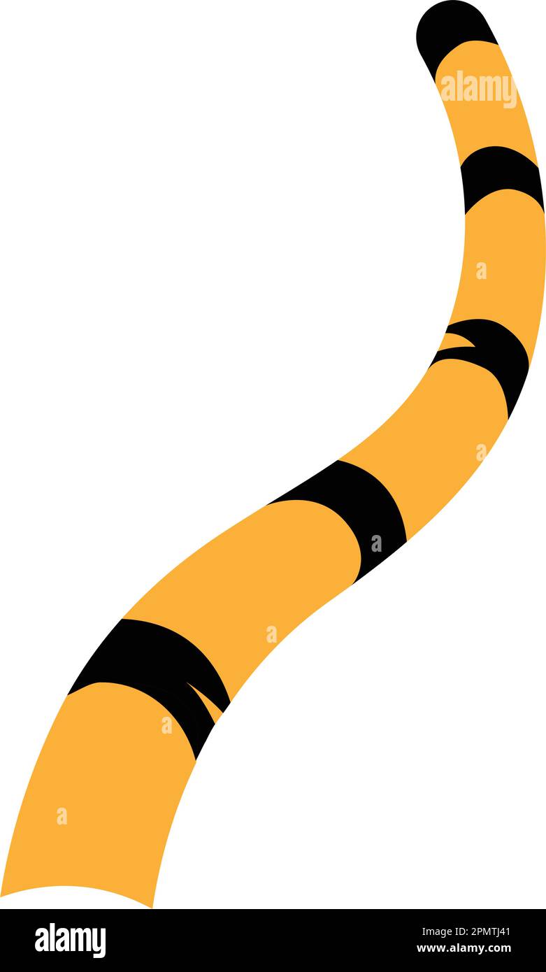Logo dell'illustrazione vettoriale dell'icona della coda della tigre Illustrazione Vettoriale