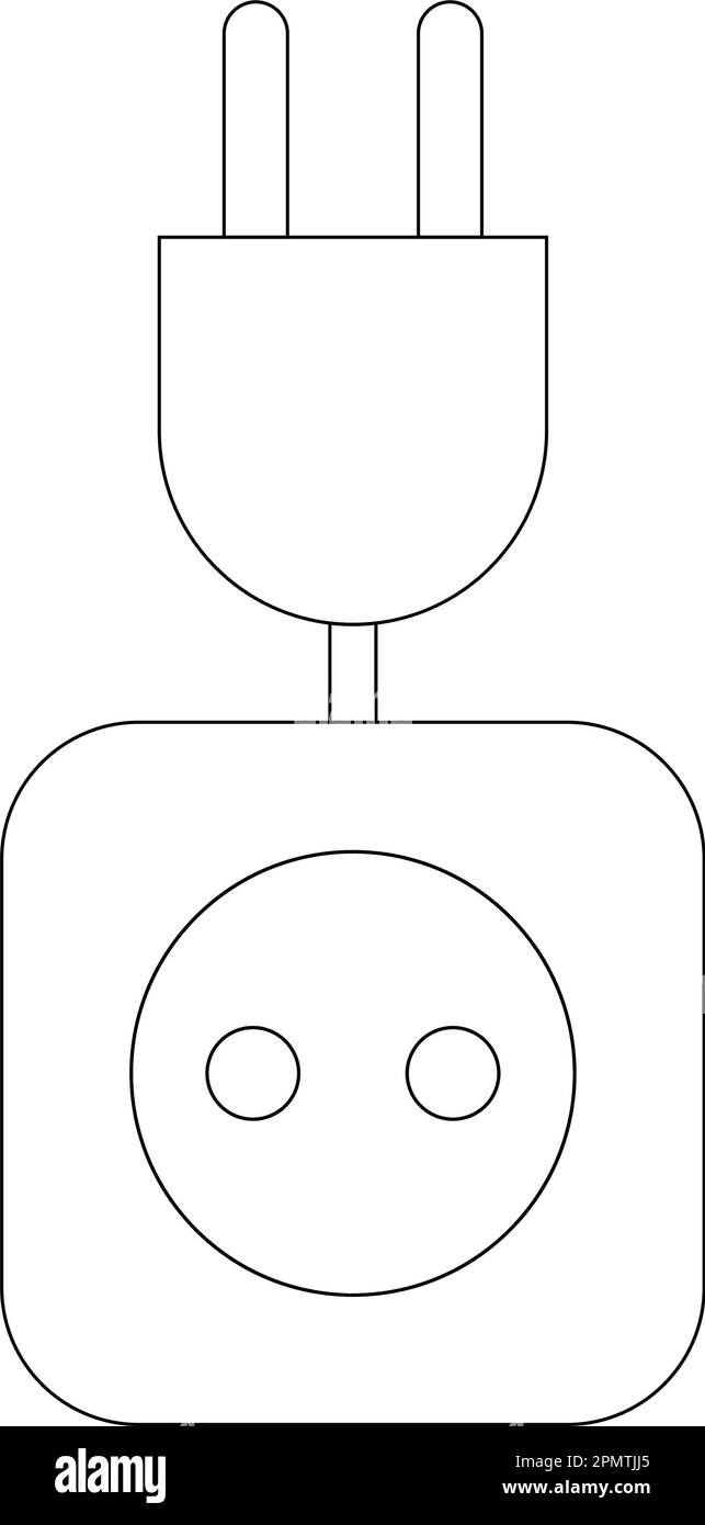 prolunga con icone vettoriali semplici in design piatto Illustrazione Vettoriale