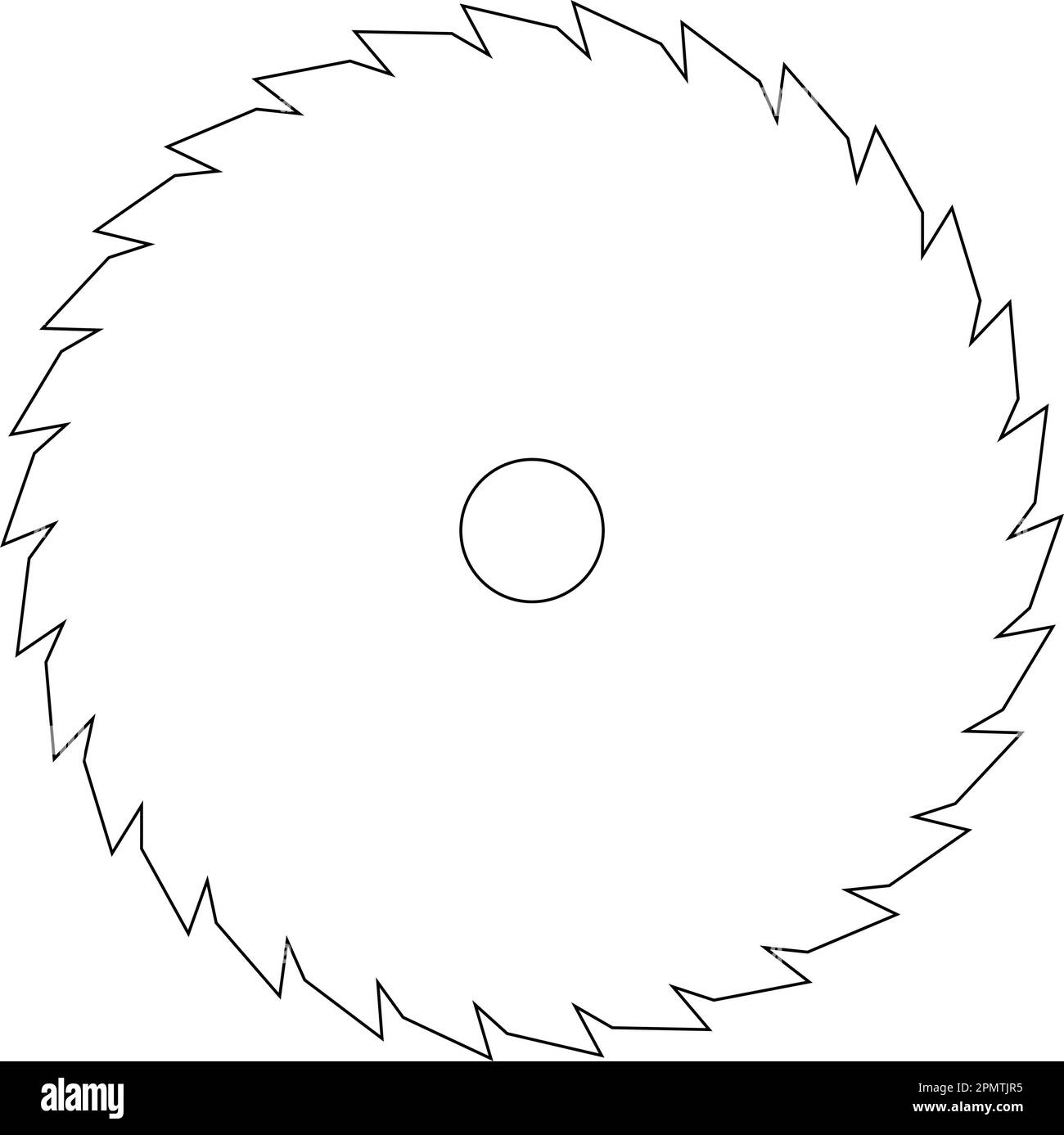 Simbolo di illustrazione dell'icona del vettore della sega circolare per il fotoricettore ed il disegno Illustrazione Vettoriale