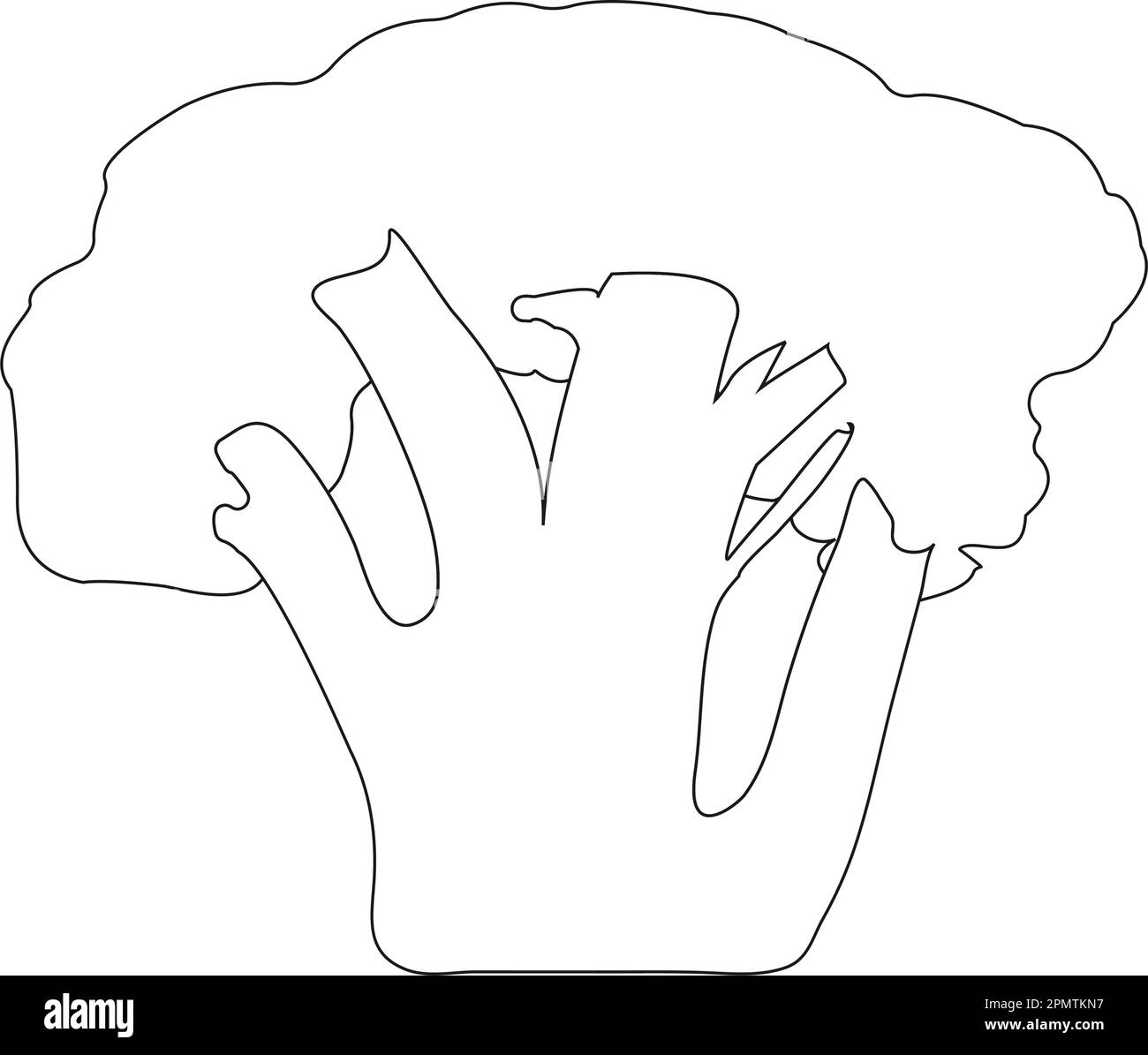 disegno di illustrazione vettoriale icona broccoli Illustrazione Vettoriale