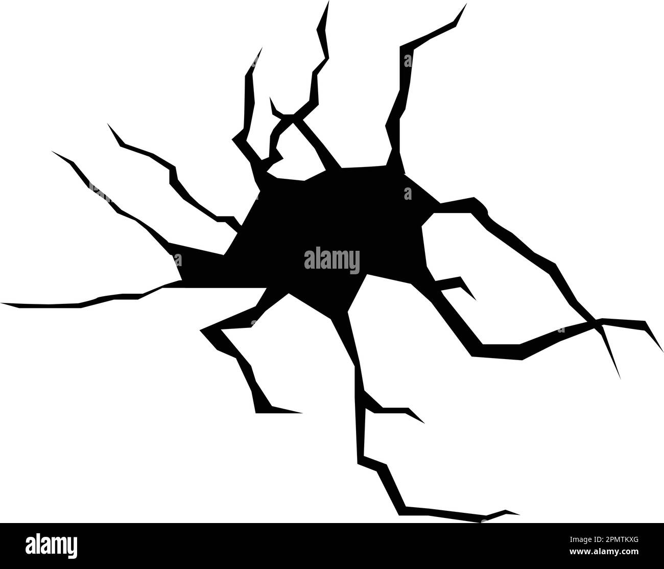 disegno vettoriale simbolo immagine icona incrinata Illustrazione Vettoriale
