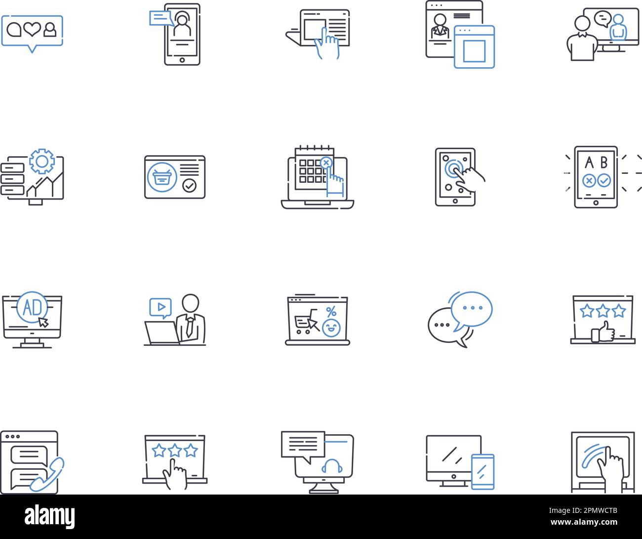 Raccolta di icone di presentazione per il cloud computing. Cloud, computing, storage, virtualizzazione, infrastruttura, Concetto di piattaforma, vettore SaaS e illustrazione Illustrazione Vettoriale