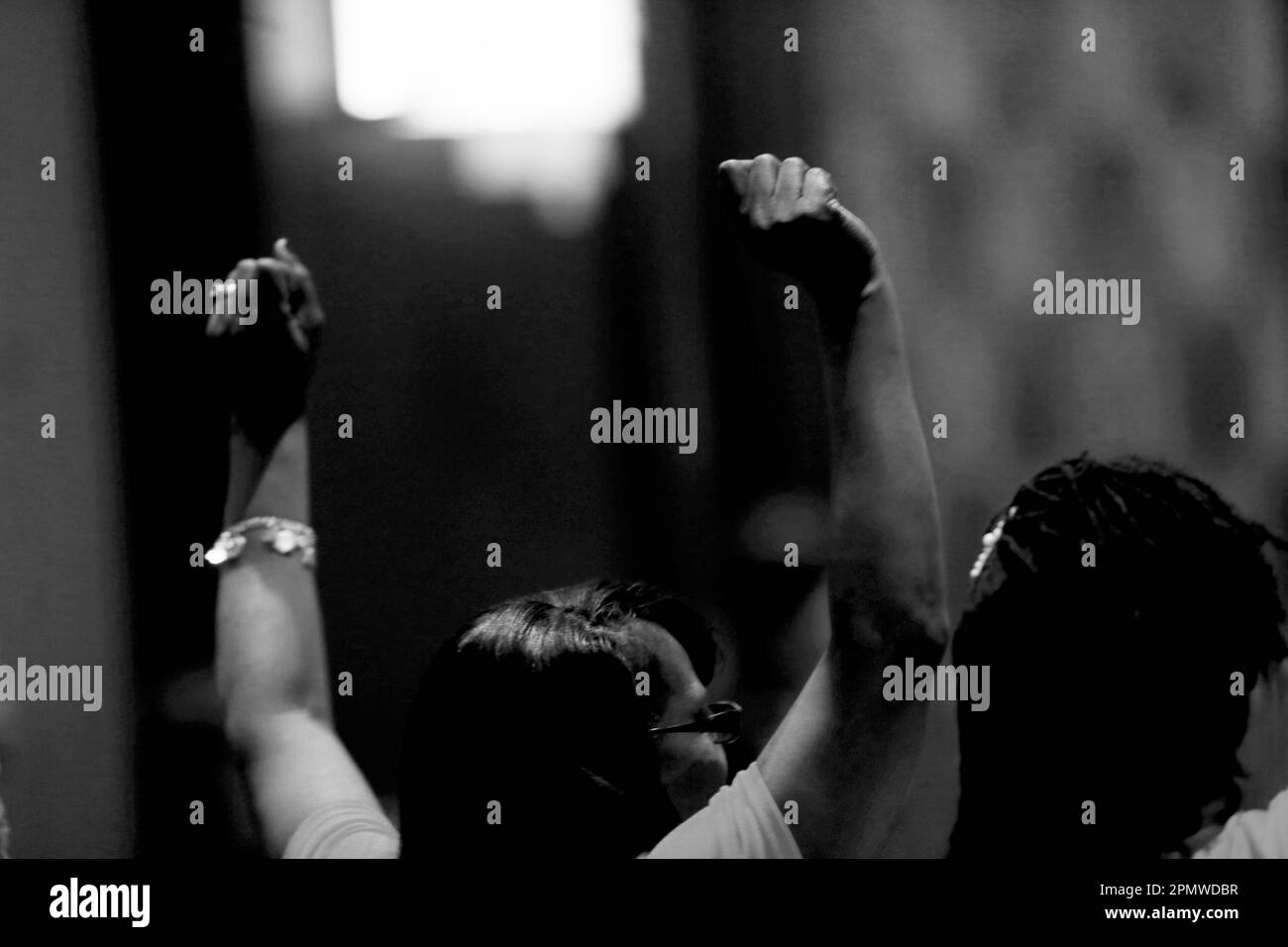 NEW YORK, NY - Aprile 14: Centinaia si riuniscono per partecipare al 2023 National Action Network Convention Keynote Speaker Address degli Stati Uniti Il Vice Presidente Kamala Harris si è tenuto presso lo Sheraton Times Square Hotel il 14 aprile 2023 nella sezione Times Square di New York City. Chris Moore/MediaPunch Credit: MediaPunch Inc/Alamy Live News Foto Stock