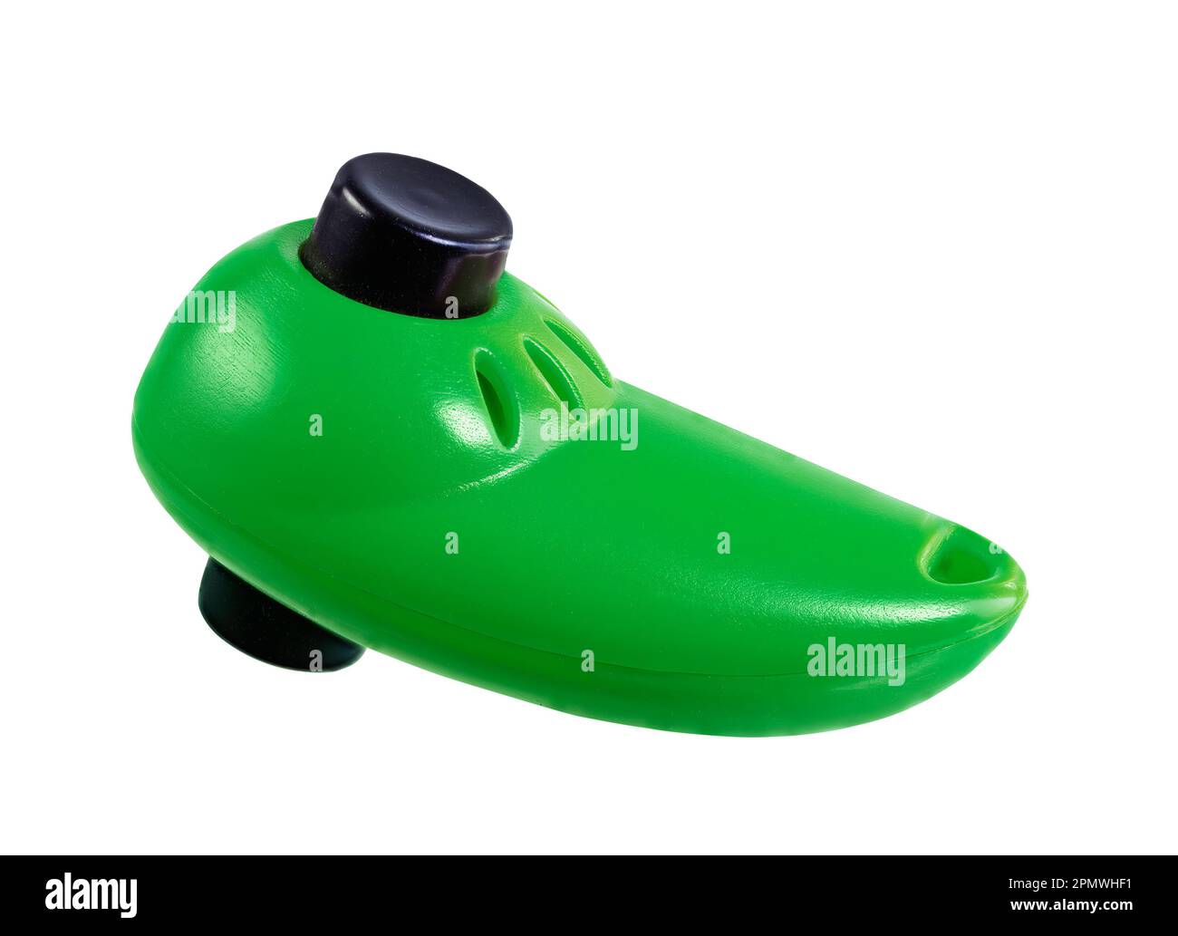 Primo piano di un clicker isolato utilizzato per l'addestramento del cane Foto Stock