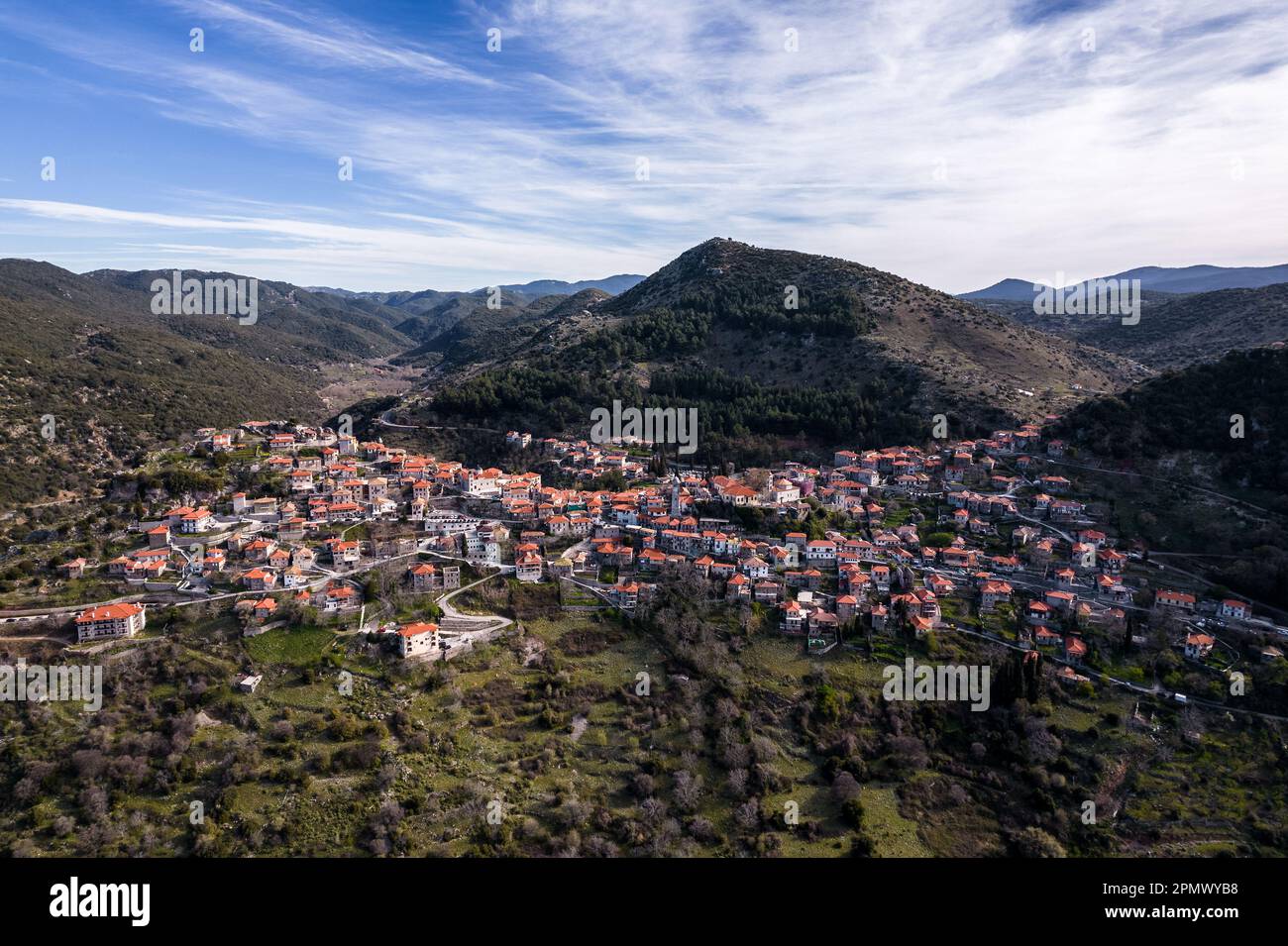 Dimitsana Village, Arcadia, Grecia Foto Stock