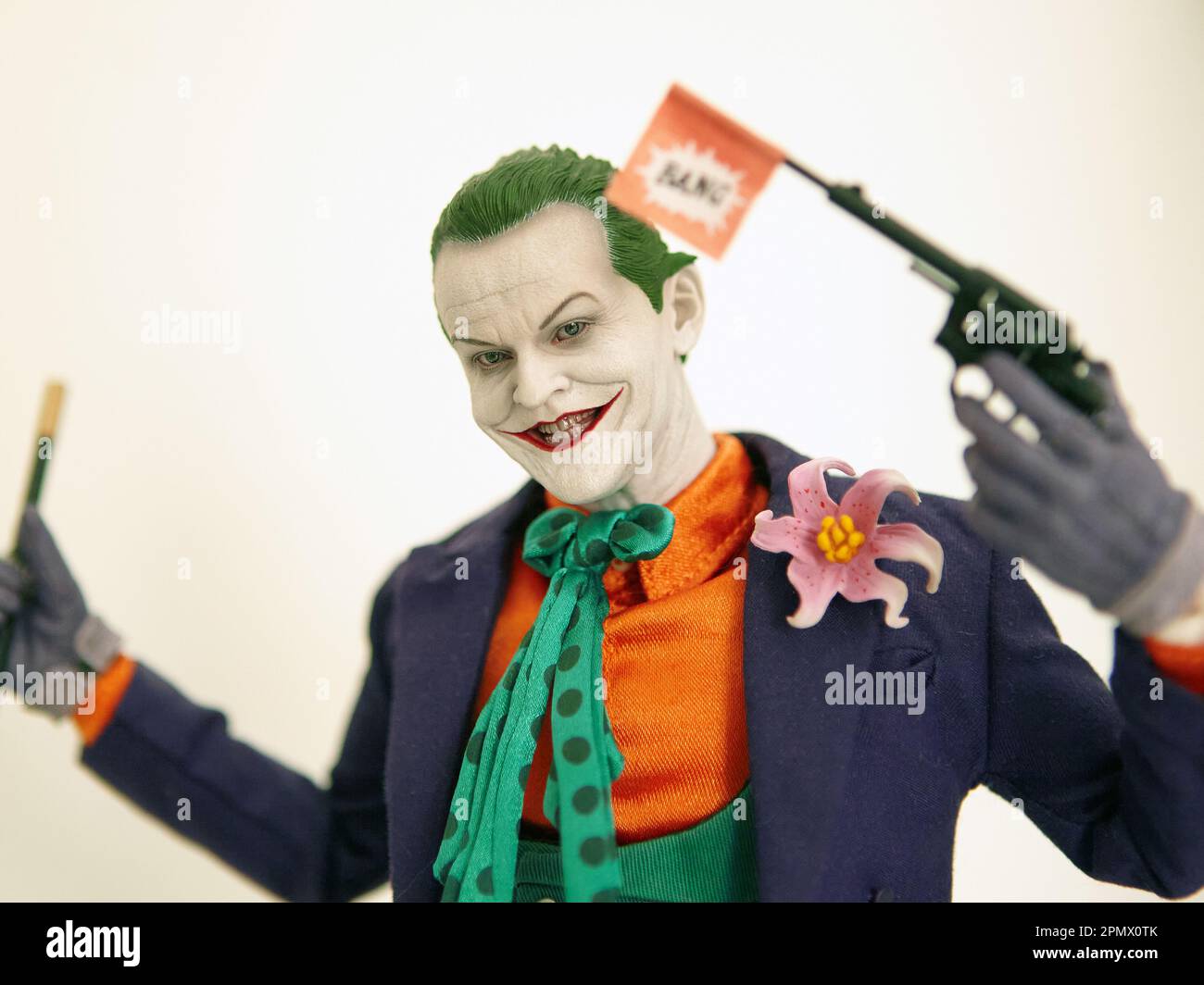 Jack Nicholson The Joker - Batman 1989 Hot Toys di Sideshow Foto Stock