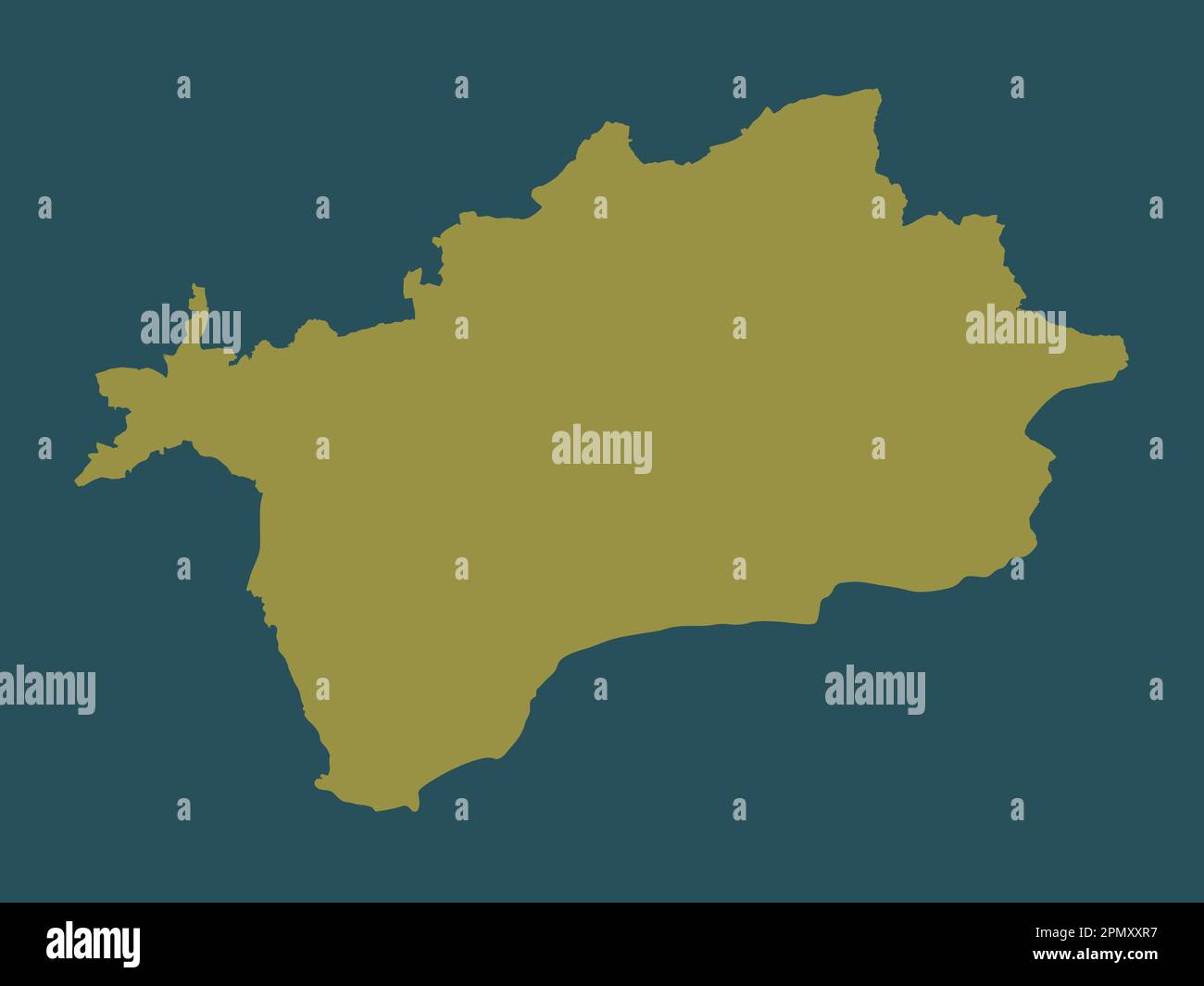 East Devon, distretto non metropolitano dell'Inghilterra - Gran Bretagna. Forma a tinta unita Foto Stock