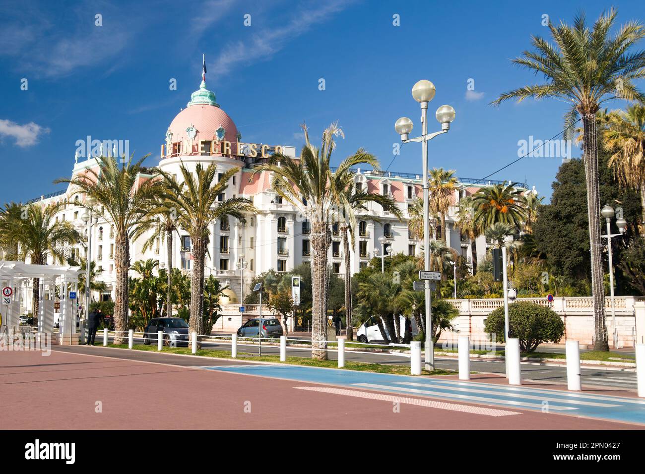 Negresco Hotel a Nizza, Costa Azzurra Foto Stock