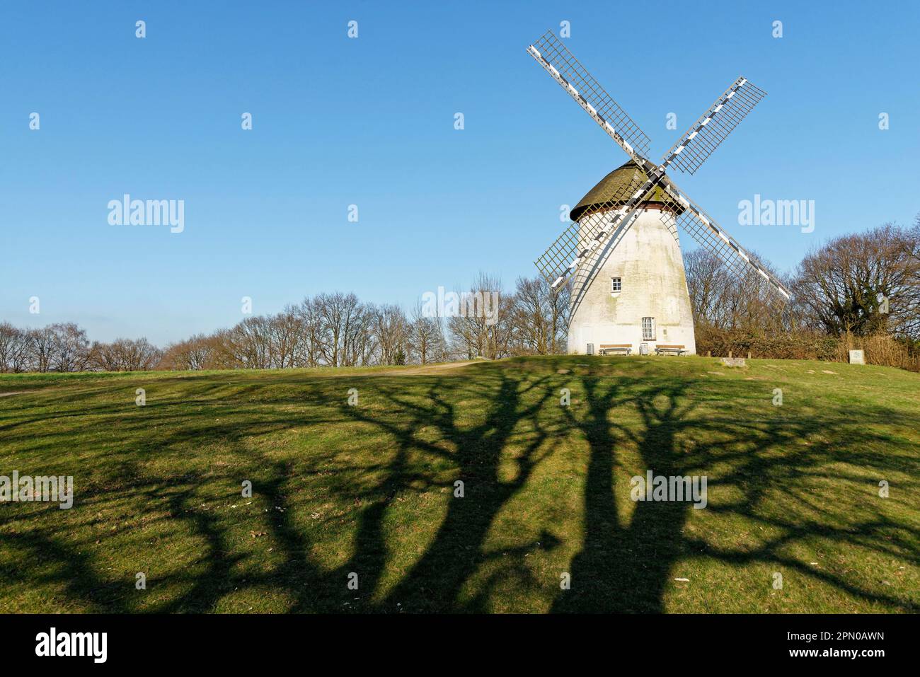 Mulino di Traar, Egelsberg, Krefeld, NRW, Renania settentrionale-Vestfalia, Germania Foto Stock