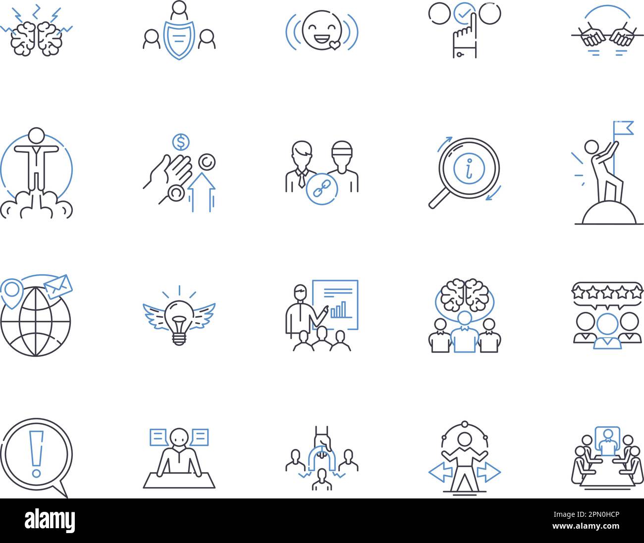 Corporation Advance Outline raccolta di icone. Corporation, anticipo, finanziamento, capitale, investimento, Prestito, vettore di crescita e set di concetti di illustrazione Illustrazione Vettoriale