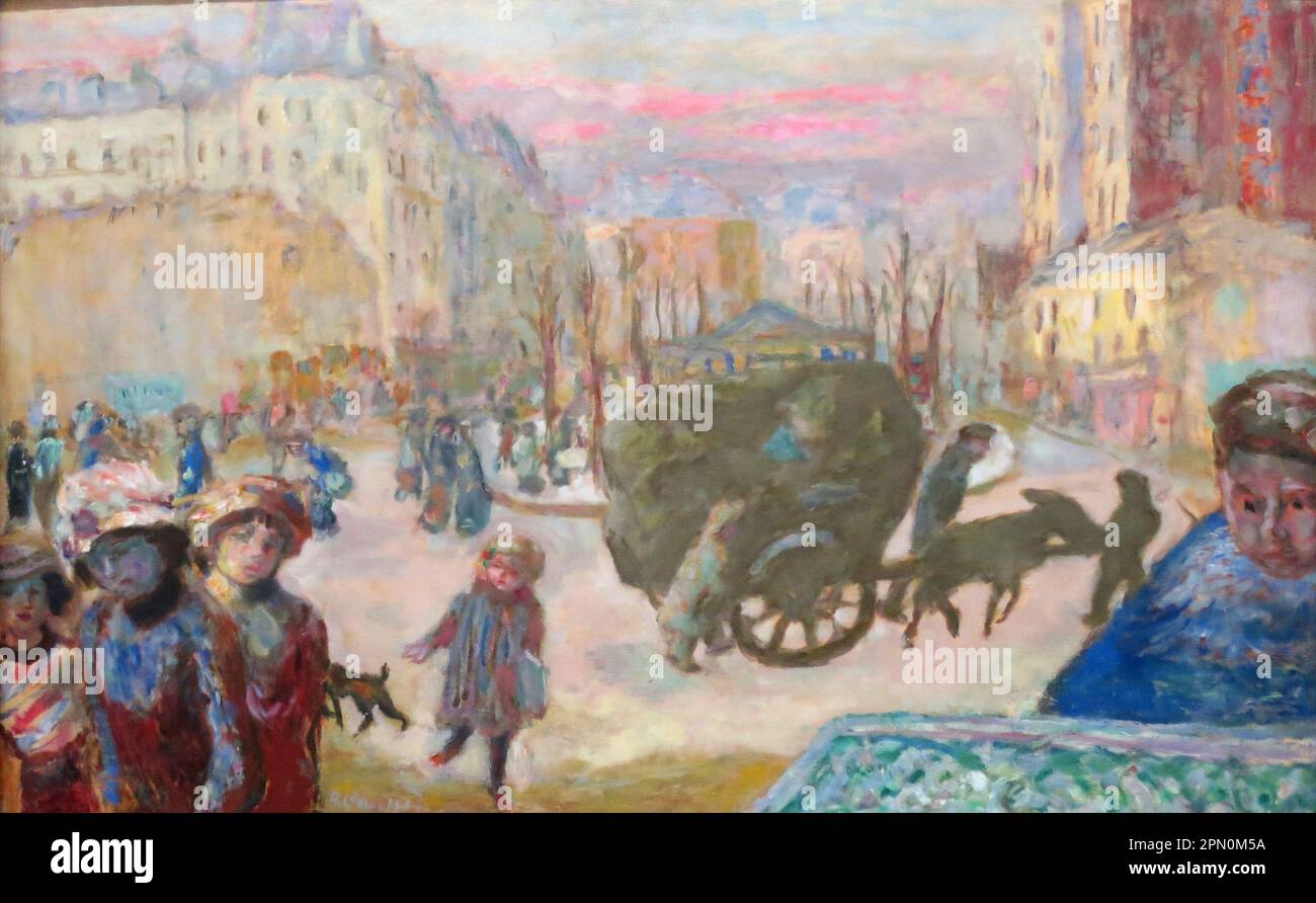 Mattina a Parigi (1912) dipinta dal pittore post-impressionista francese Pierre Bonnard Foto Stock