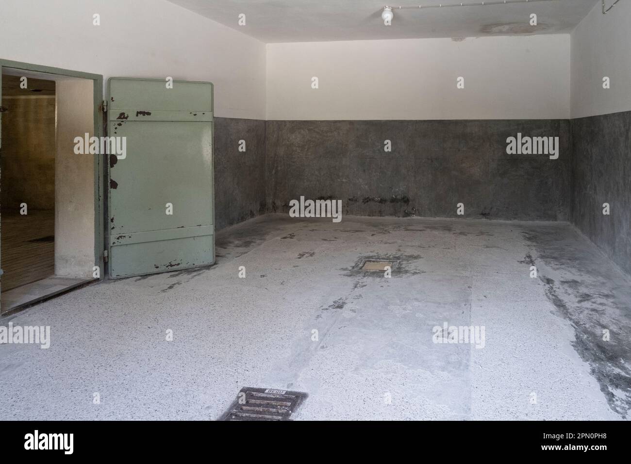 Camera della morte 1 dove i morti dovevano essere portati prima di essere cremati Foto Stock