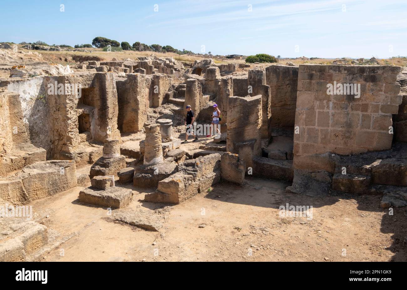 Tomba dei Re sito archeologico, Kato Paphos, Paphos, Cipro. Foto Stock
