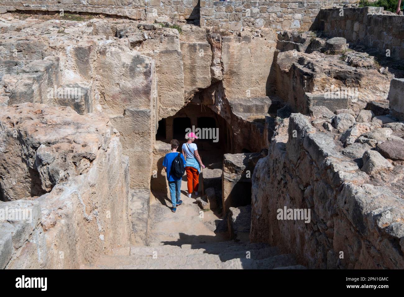 Tomba dei Re sito archeologico, Kato Paphos, Paphos, Cipro. Foto Stock