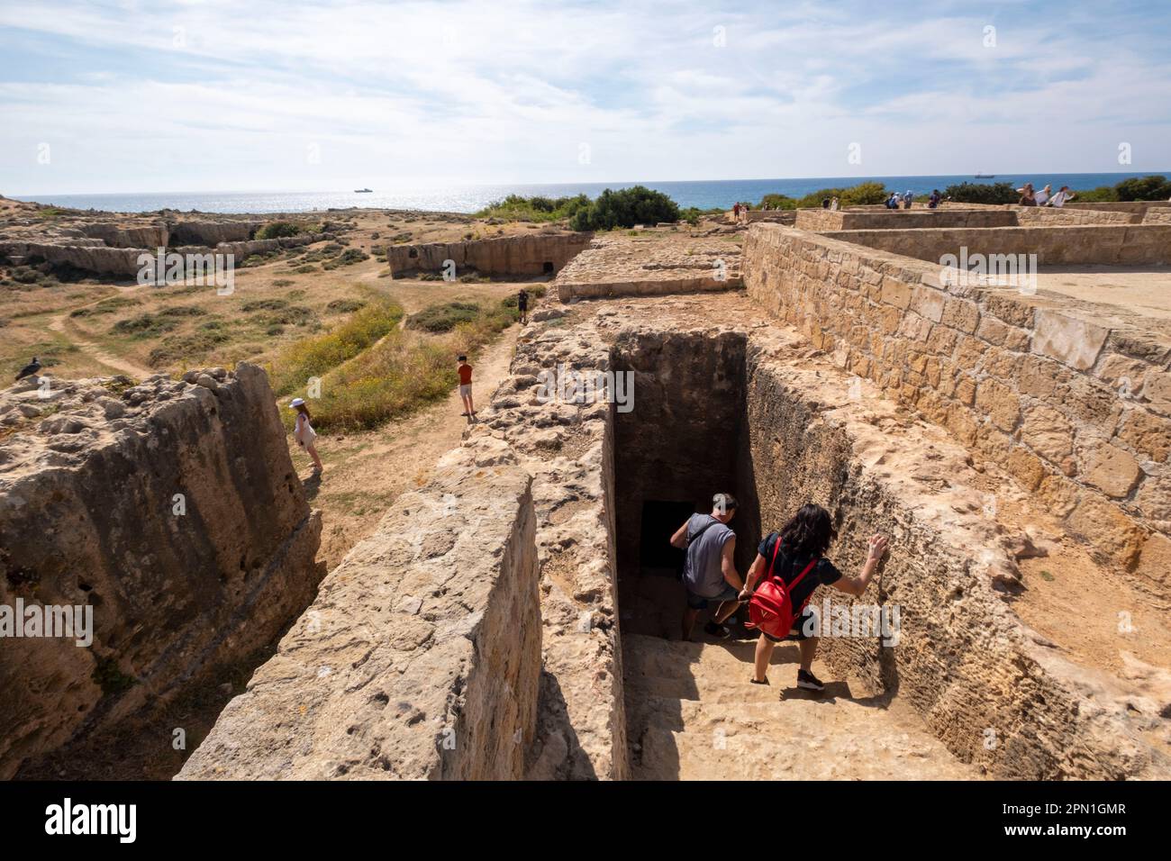Tomba dei Re sito archeologico, Kato Paphos, Paphos, Cipro. Foto Stock