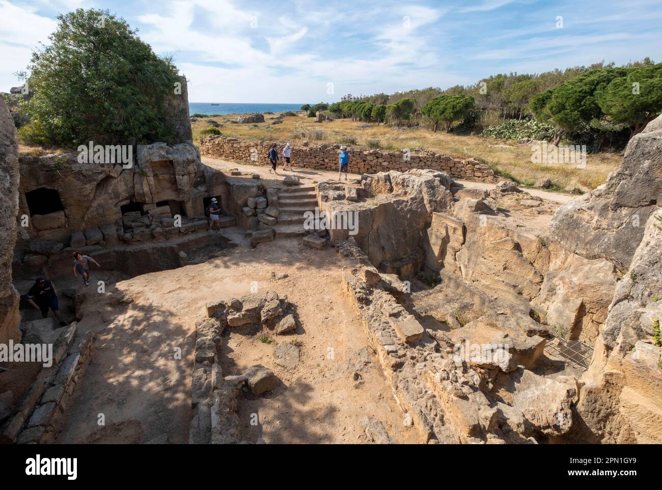 Tomba dei Re sito archeologico, Kato Paphos, Paphos, Cipro. Foto Stock
