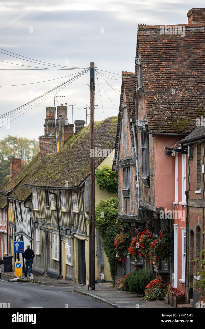 Casa de Vere a Lavenham il 12th ottobre 2022 a Lavenham a Suffolk, Inghilterra. Credit: Notizie SMP Foto Stock