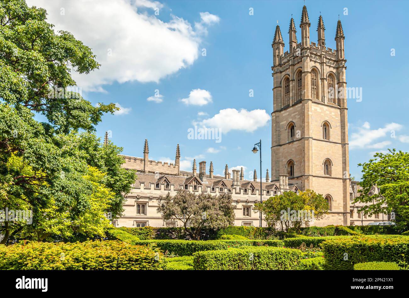 Magdalene College fondato nel 1458 a Oxford, Oxfordshire, Inghilterra Foto Stock