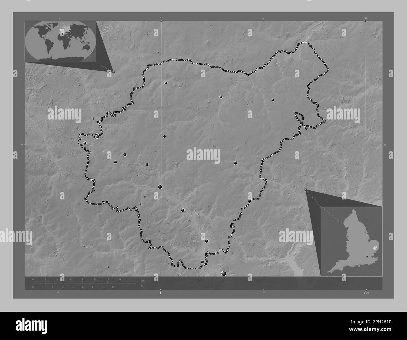 Mappa di suffolk Foto e Immagini Stock in Bianco e Nero - Alamy