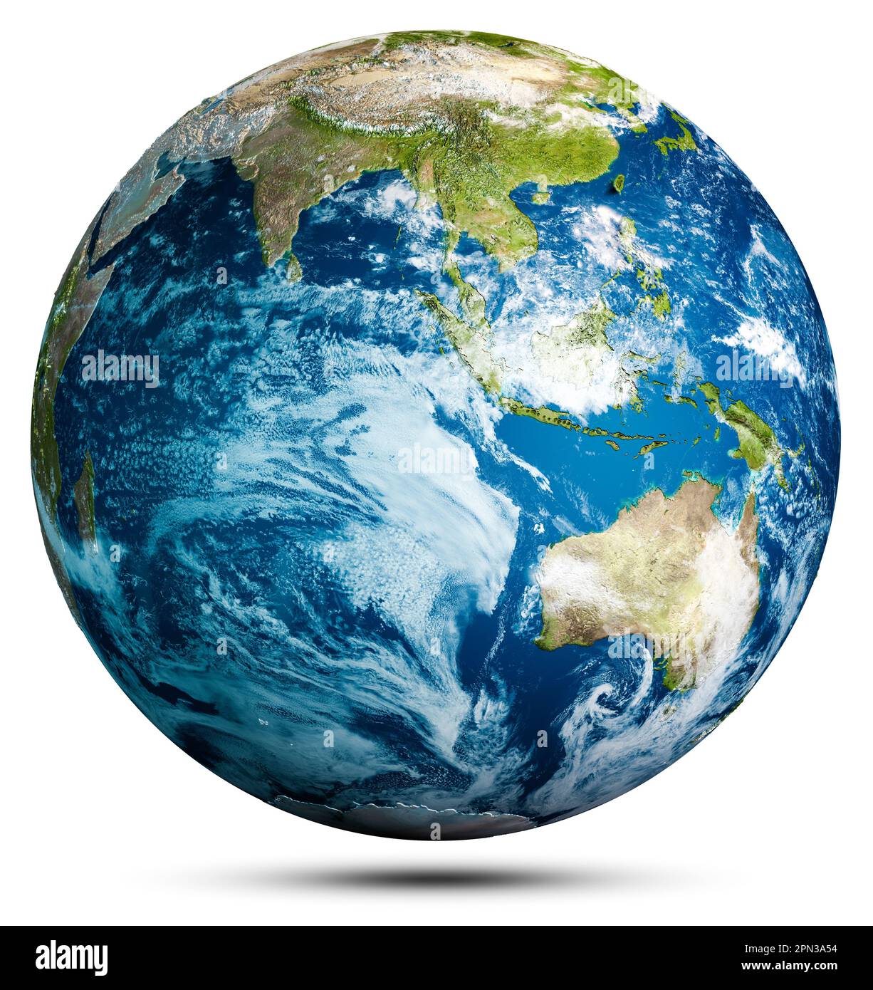 Mondo globo pianeta Terra mappa sfera. Elementi di questa immagine forniti dalla NASA. rendering 3d Foto Stock