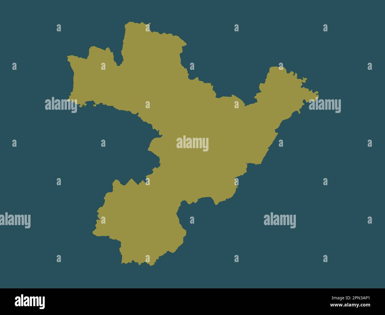Derbyshire del Sud, distretto non metropolitano dell'Inghilterra - Gran Bretagna. Forma a tinta unita Foto Stock