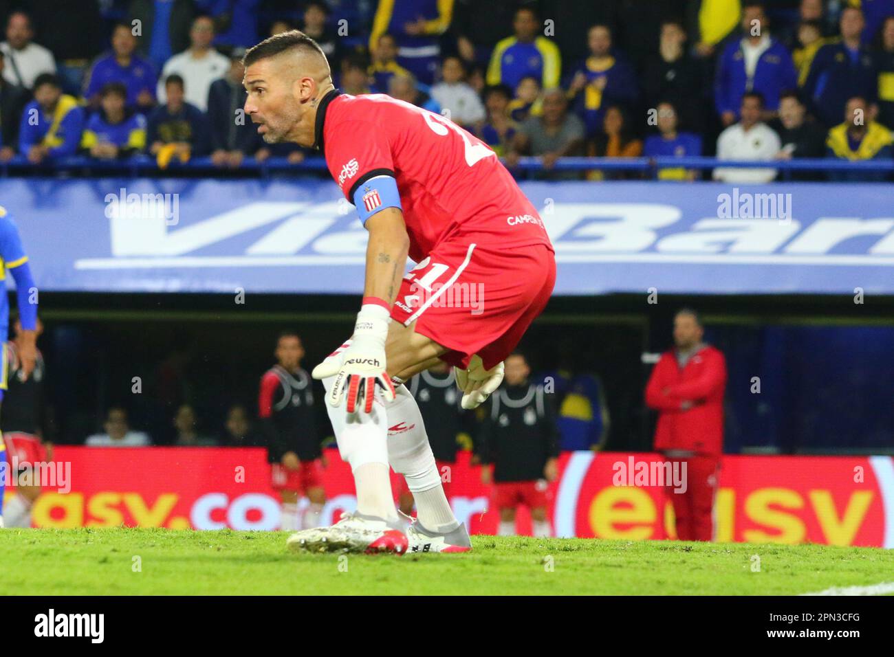 Buenos Aires, 15th Apr 2023, Mariano Andujar durante una partita per il 12nd° round della Liga Profesional de Fútbol Binance Cup argentina Foto Stock