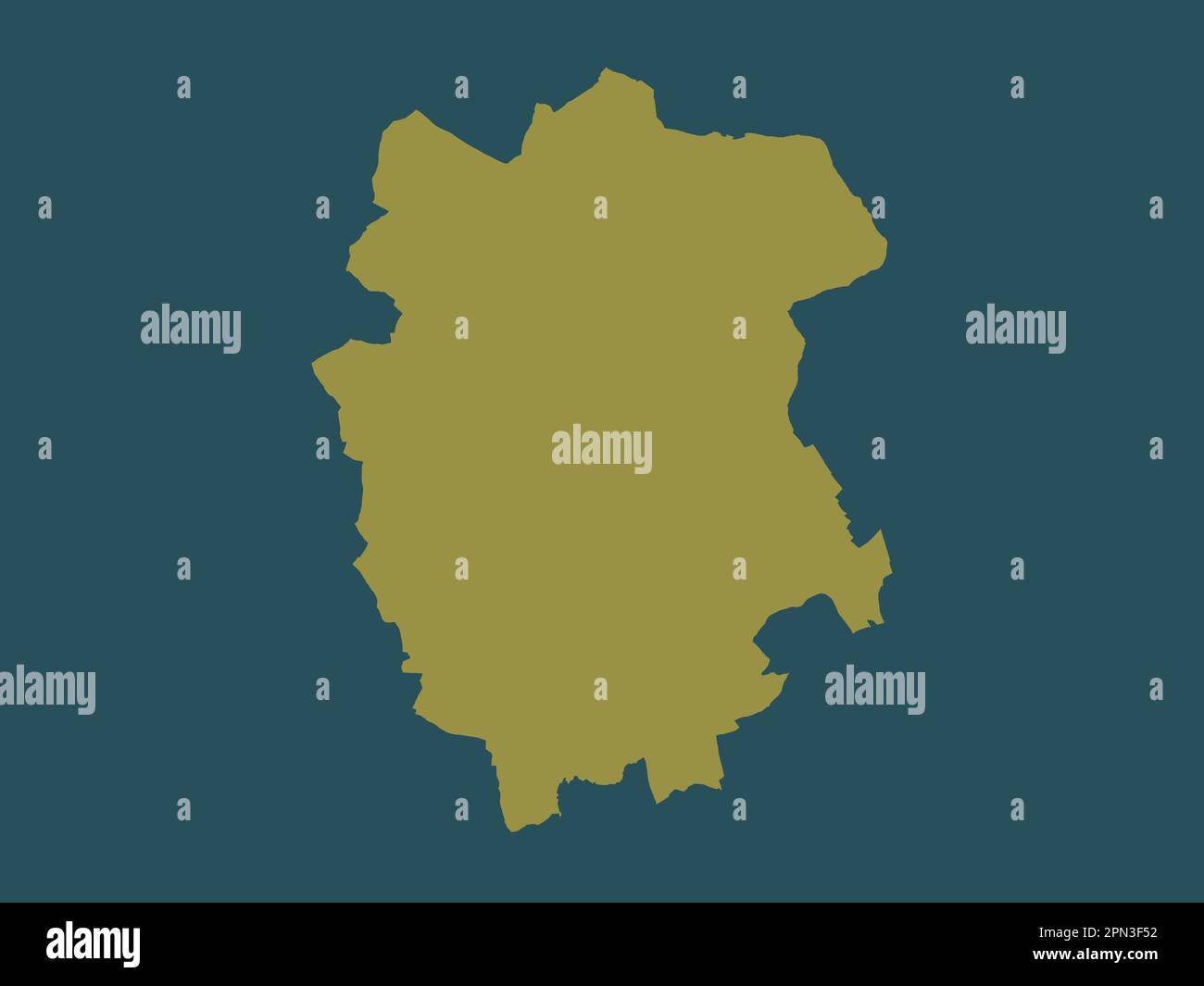 St Albans, distretto non metropolitano dell'Inghilterra - Gran Bretagna. Forma a tinta unita Foto Stock