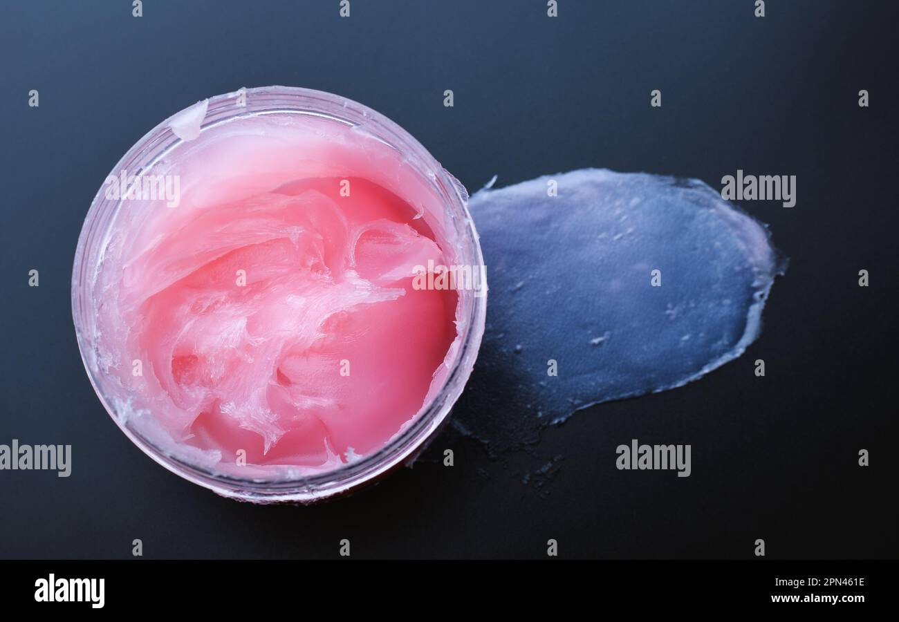 Olio rosa per idratazione della pelle Foto Stock