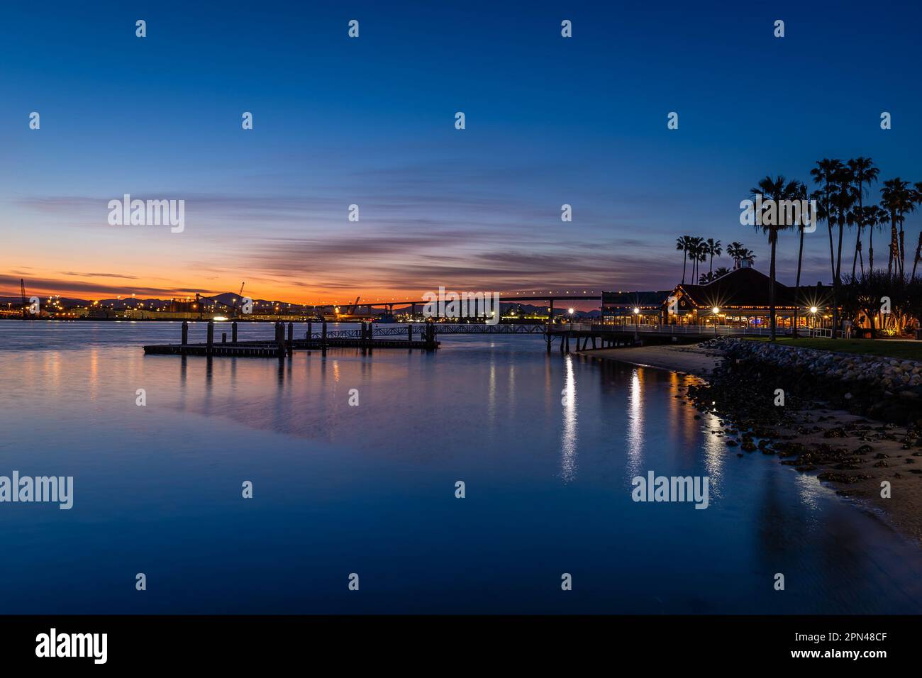 San Diego Alba da Coronado Foto Stock