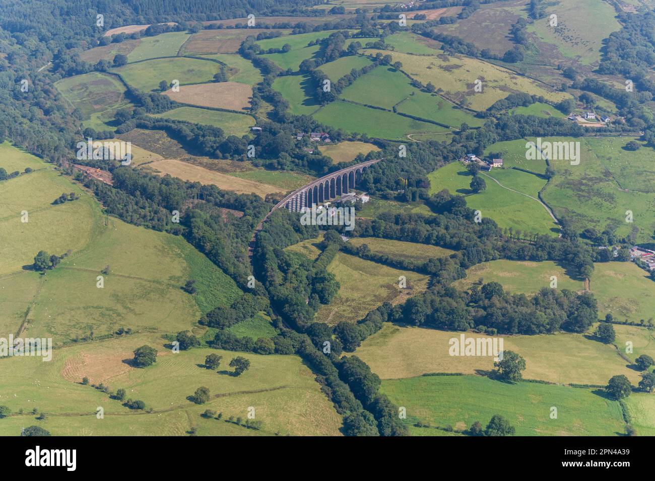 Cynghordy Viadotto Carmarthenshire nel cuore della linea ferroviaria del Galles Foto Stock