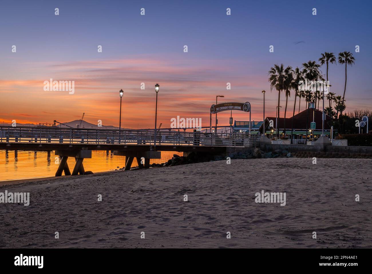 San Diego Alba da Coronado Foto Stock