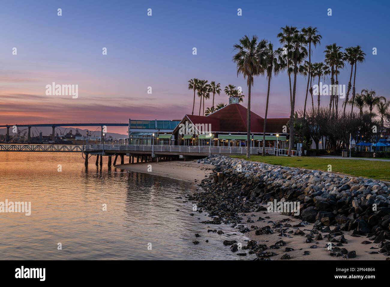 San Diego Alba da Coronado Foto Stock