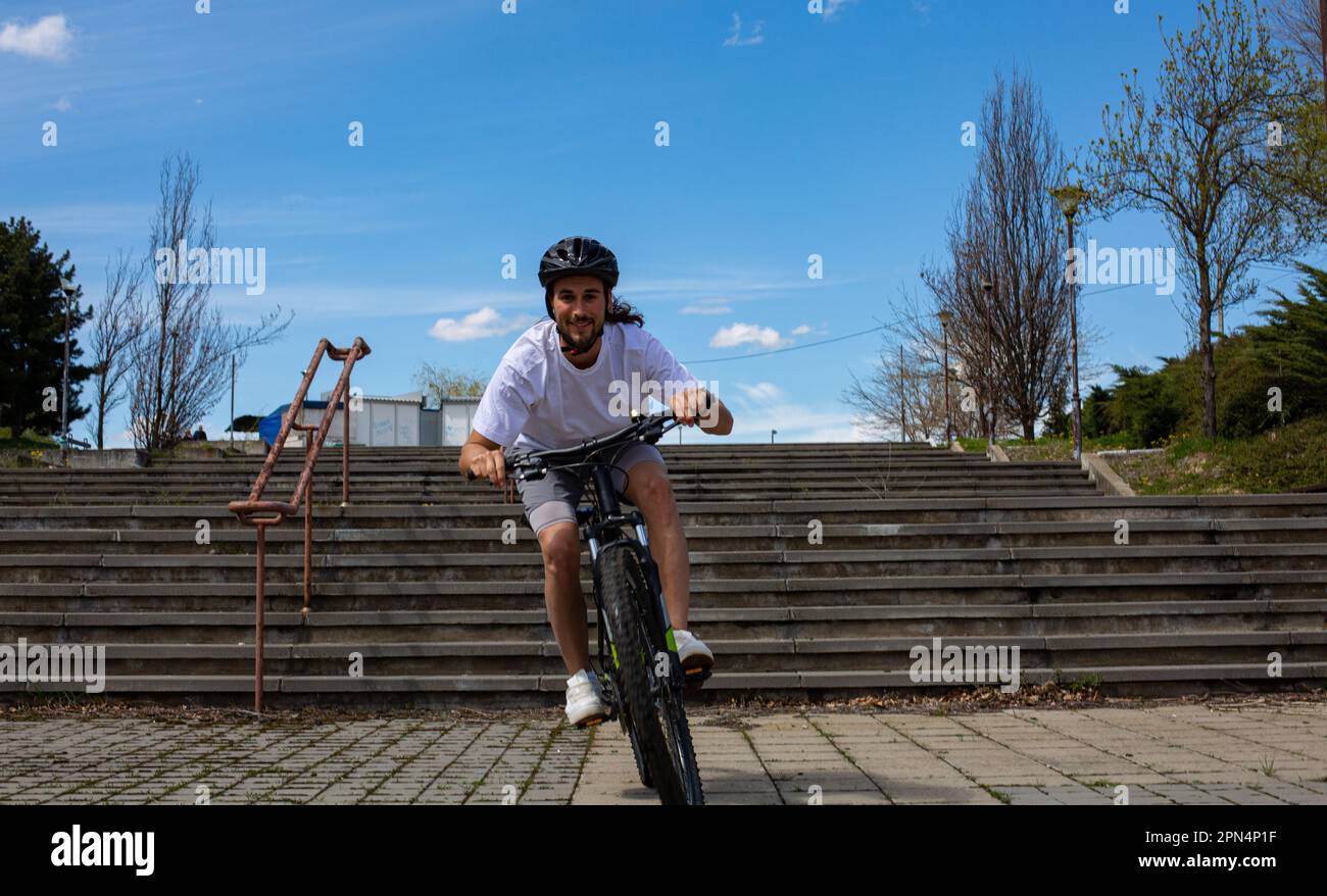 Escursioni in bicicletta Foto Stock