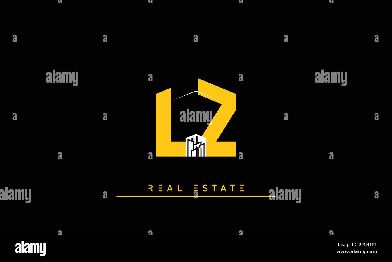 Vendita lettere moderno Creative logo LZ , ZL Illustrazione Vettoriale