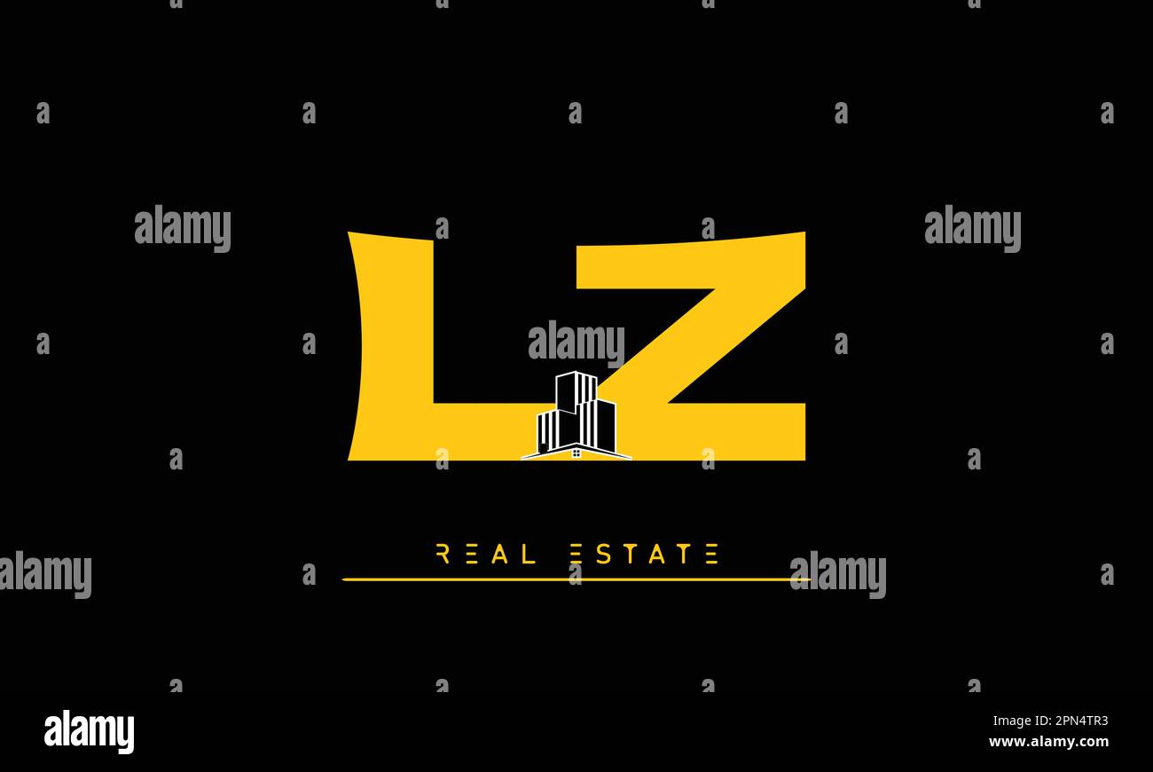Vendita lettere moderno Creative logo LZ , ZL Illustrazione Vettoriale