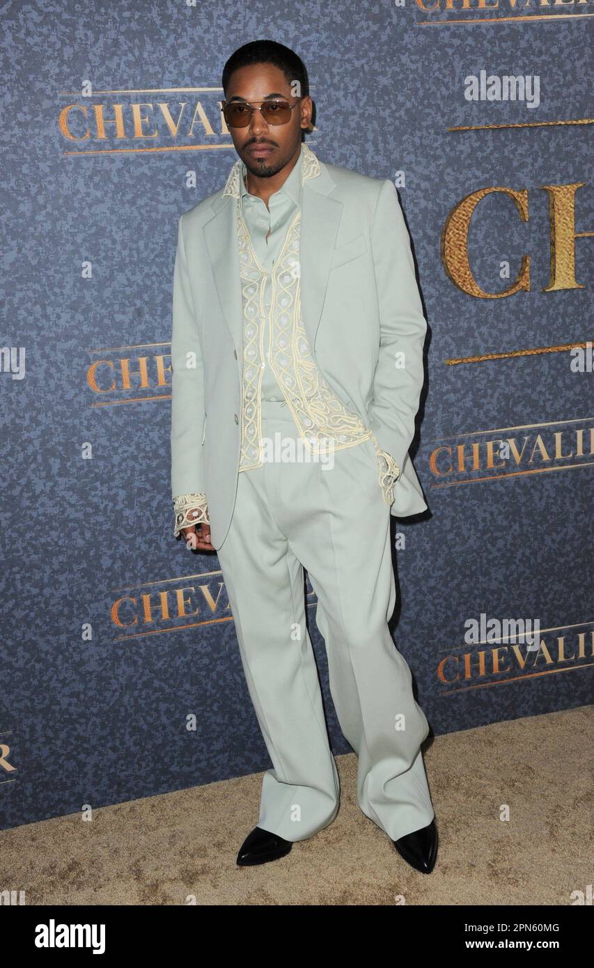 Los Angeles, California. 16th Apr, 2023. Kelvin Harrison Jr. Agli arrivi per CHEVALIER Special Screening, El Capitan Theatre, Los Angeles, CA 16 aprile 2023. Credit: Elizabeth Goodenough/Everett Collection/Alamy Live News Foto Stock