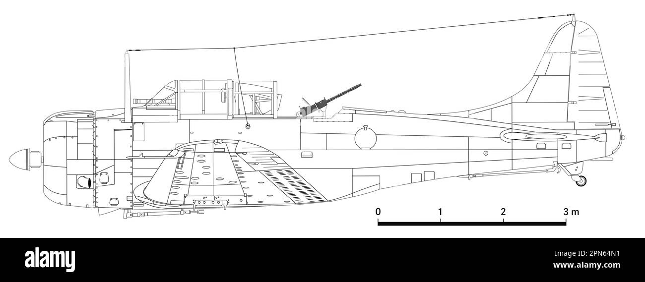 Douglas SBD-3 senza Dauntless Foto Stock