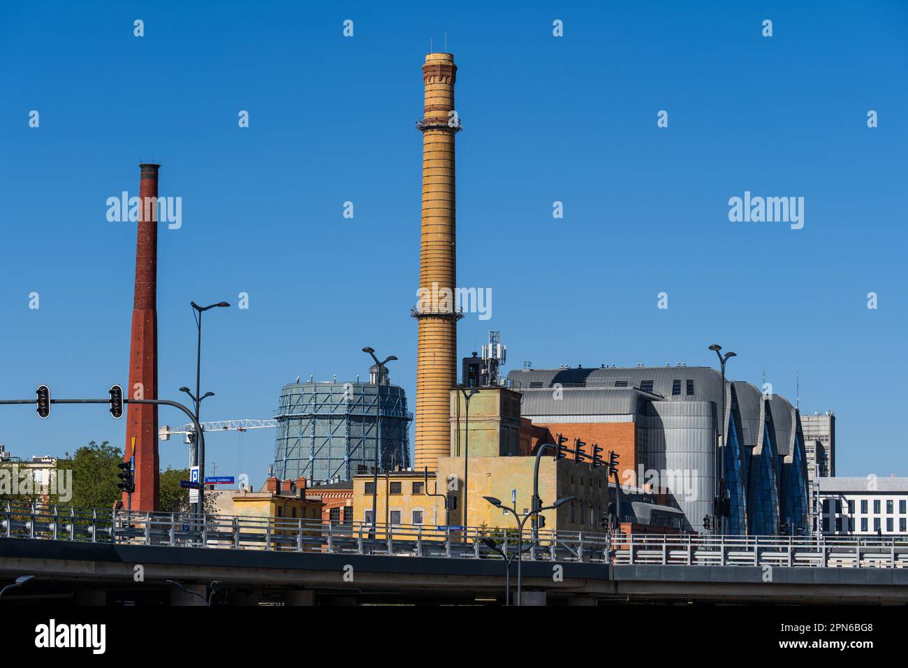 Il Centro per la Scienza e la tecnologia EC1 nella città di Łódź in Polonia/ Foto Stock