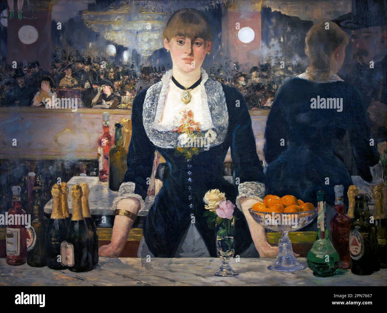 Un Bar al Folies-Bergere, Edouard Manet, 1881-1882, Courtauld Gallery, Londra, Inghilterra, Regno Unito, Foto Stock
