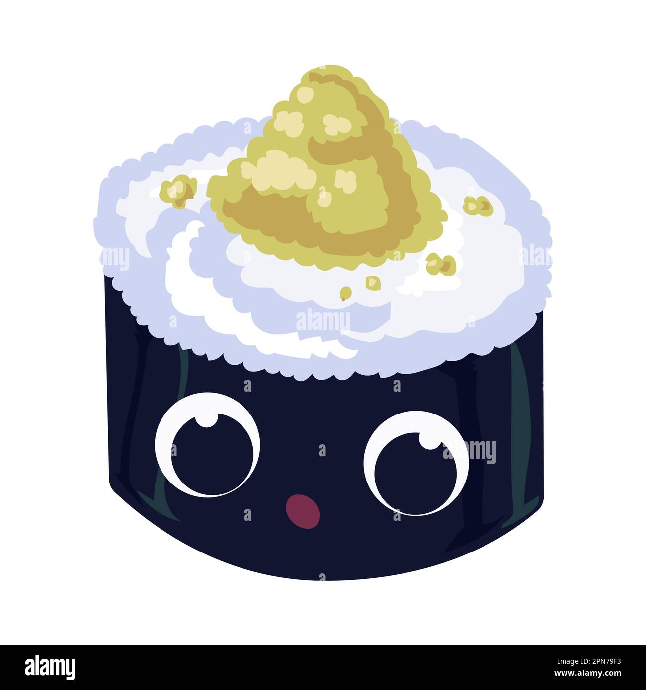 Sorpresa maki roll Illustrazione Vettoriale