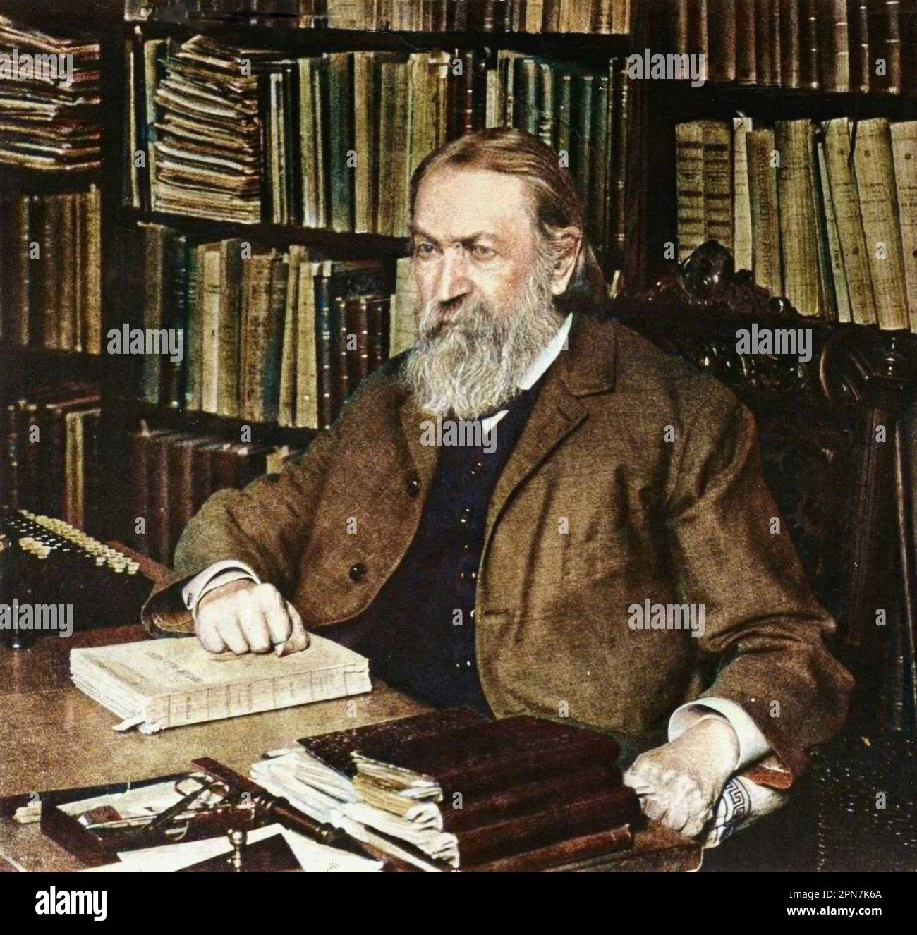 Ernst Mach (1838-1916) Physicien et philosophe autrichien Foto Stock