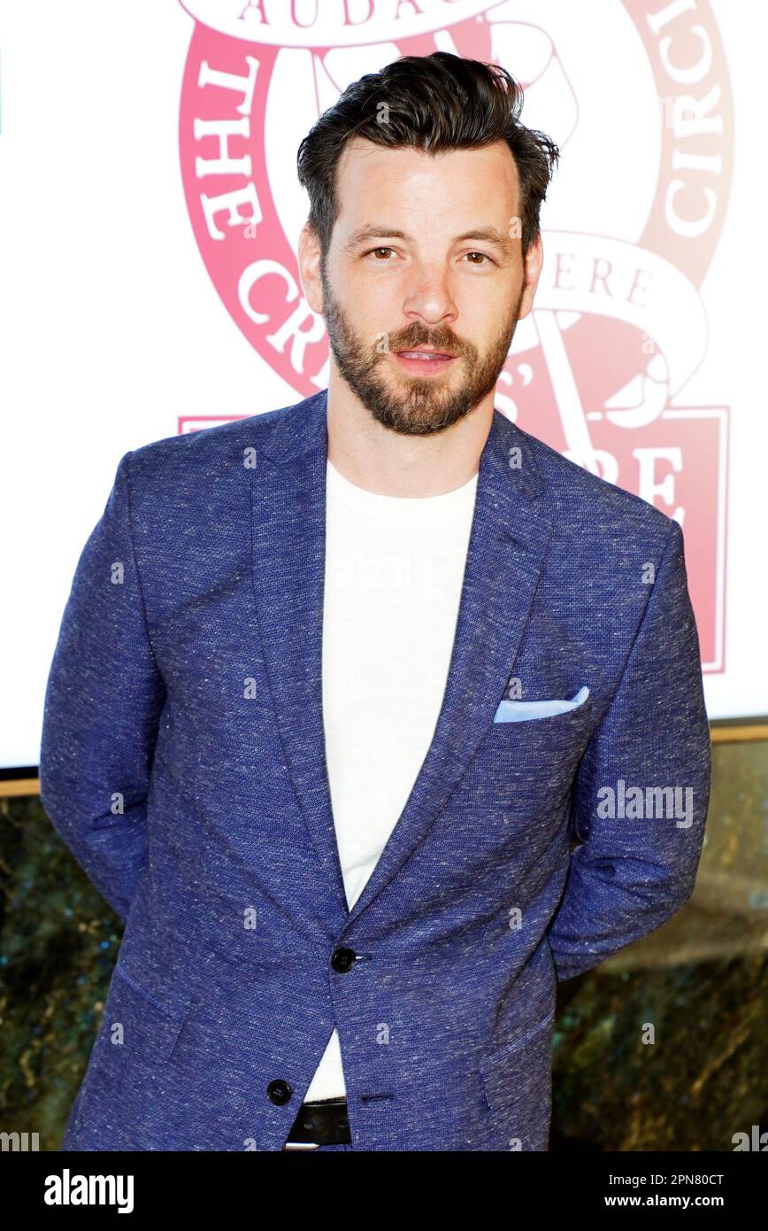 Gethin Anthony partecipa all'annuale Critics' Circle Theatre Awards al Soho Place di Londra. Data immagine: Lunedì 17 aprile 2023. Foto Stock