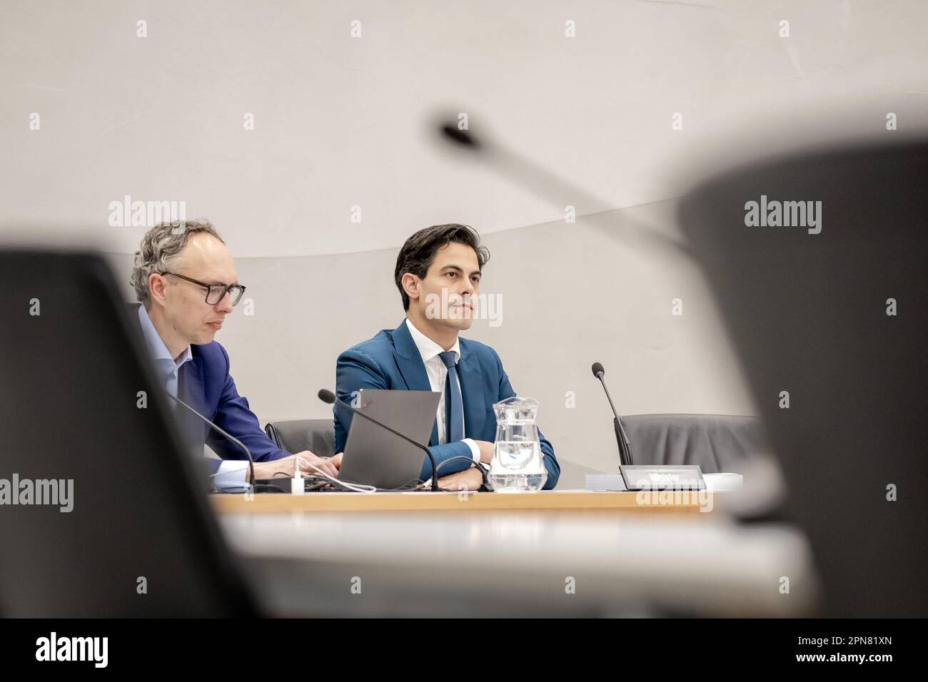 L'AIA - il Ministro Rob Jetten (clima ed energia) durante un dibattito con la Camera dei rappresentanti su come i politici vogliono raggiungere gli obiettivi climatici del 2030. ANP ROBIN VAN LONKHUIJSEN olanda fuori - belgio fuori Foto Stock