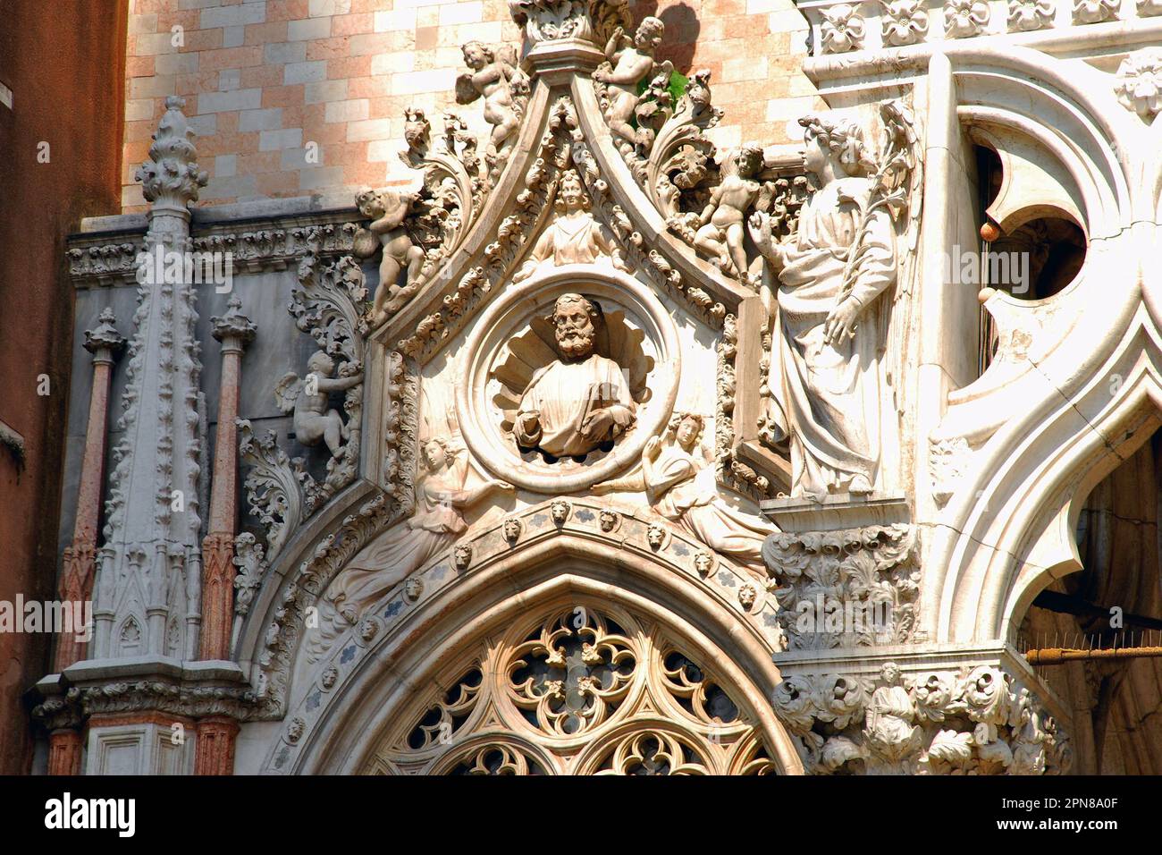 Vista parziale all'aperto di St San Marco, Venezia, città metropolitana di Venezia, regione Veneto, Italia, Europa Foto Stock